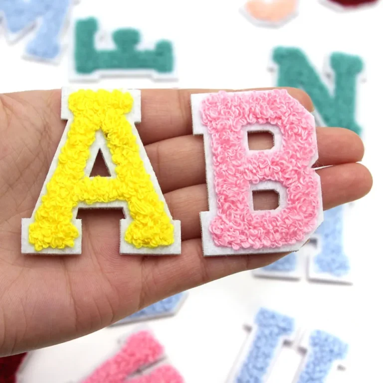 letter chenille patches wholesale