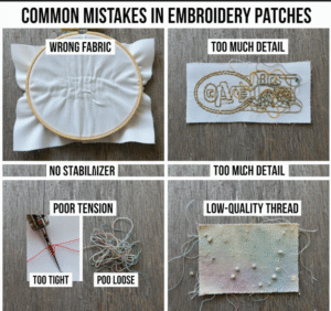 Common Mistakes People Make When Making Custom Embroidery Patches