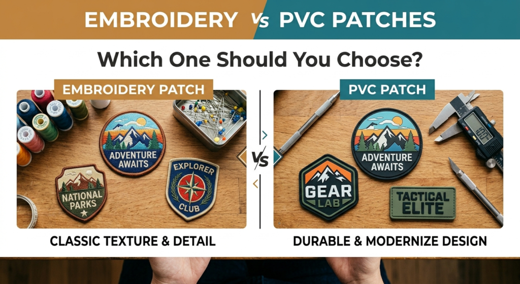 Embroidery vs PVC Patches