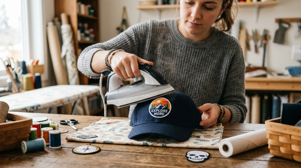 How to Iron a Patch on a Hat