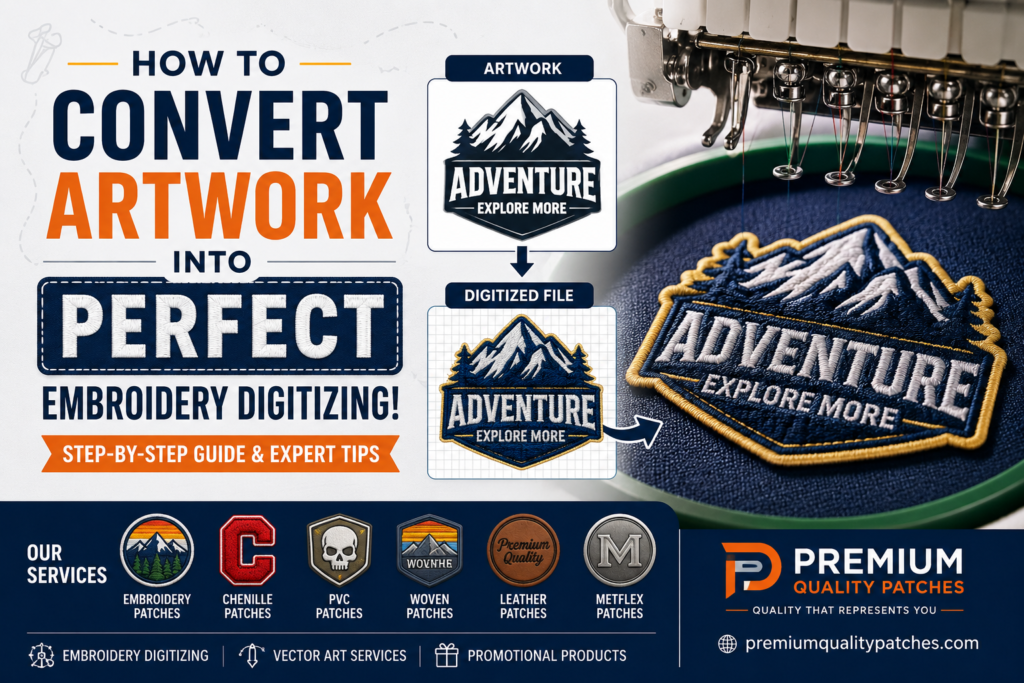 How to Convert Artwork into Perfect Embroidery Digitizing