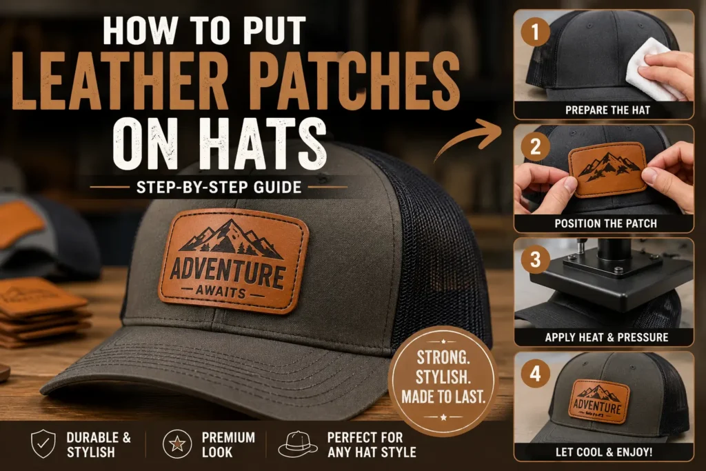 How to Put Leather Patches on Hats