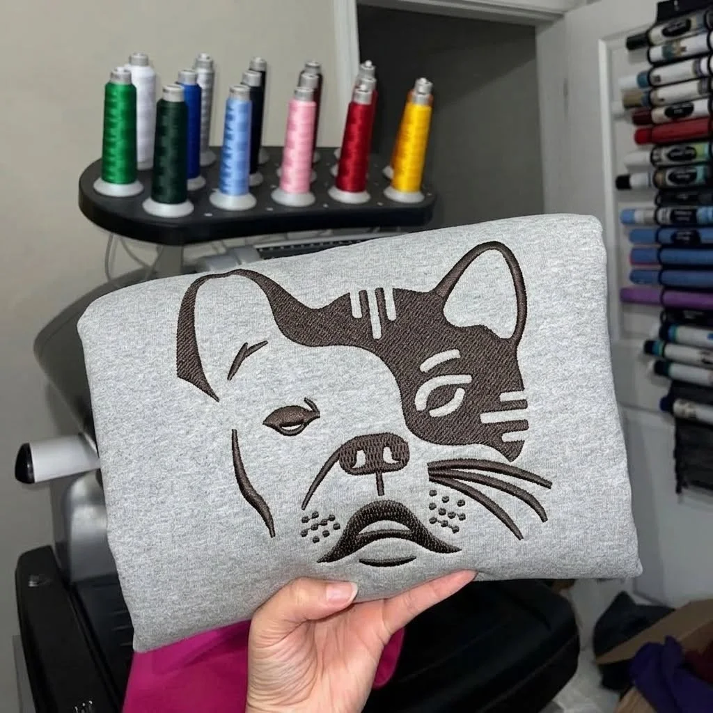 dog embroidery design