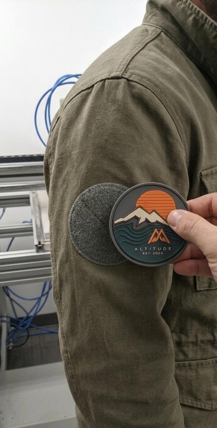 velcro pvc patches for military