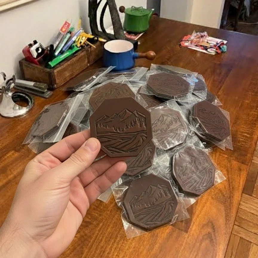 debossed leather patches